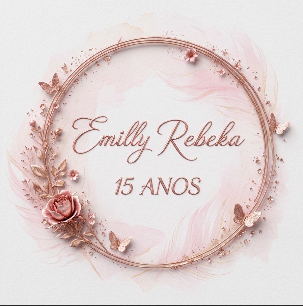 Brasão Real 15 Anos - Emilly Rebeka
